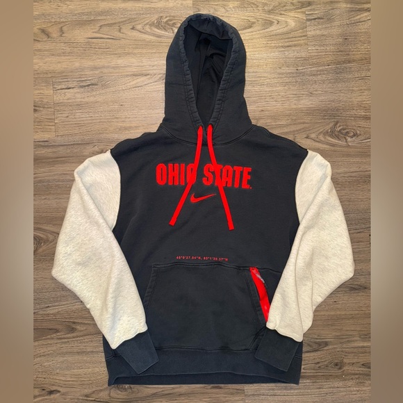 Nike Ohio State Buckeyes Sweatshirt Size Large Black Hoodie Limited Edition - Picture 1 of 6